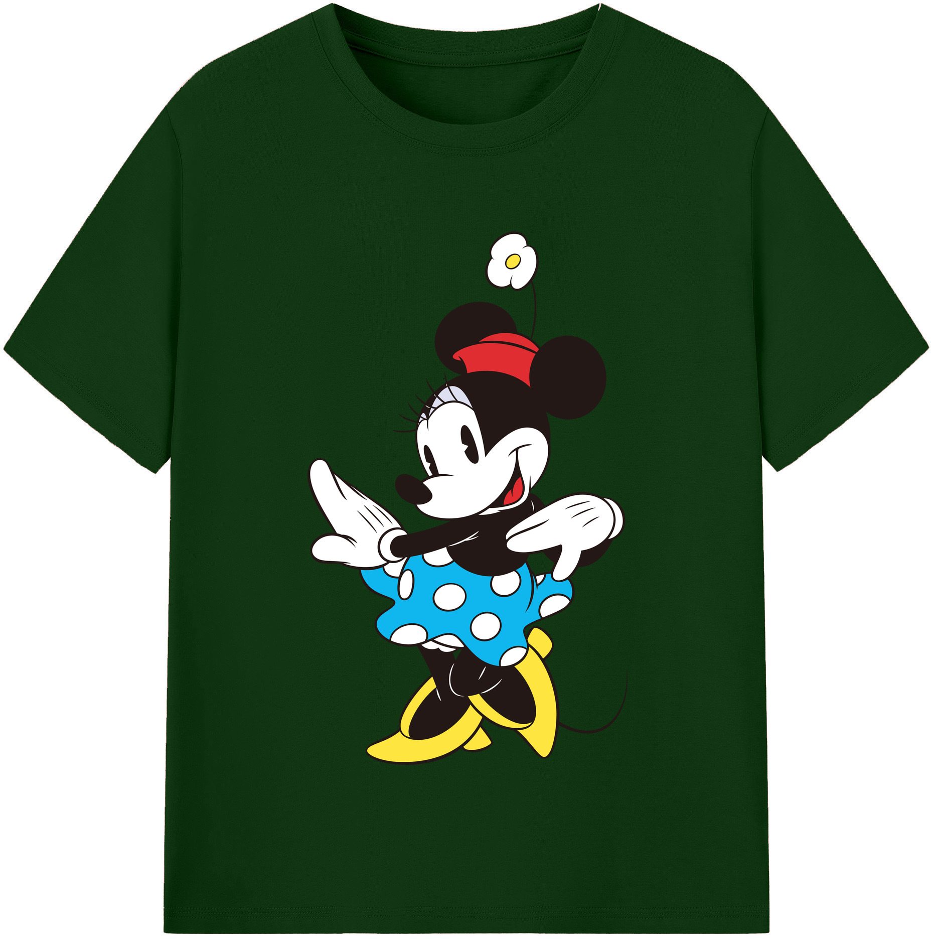 （画像用） ミッキーマウス Mickey Mouse 綿100％半袖Tシャツ（フロントプリント）